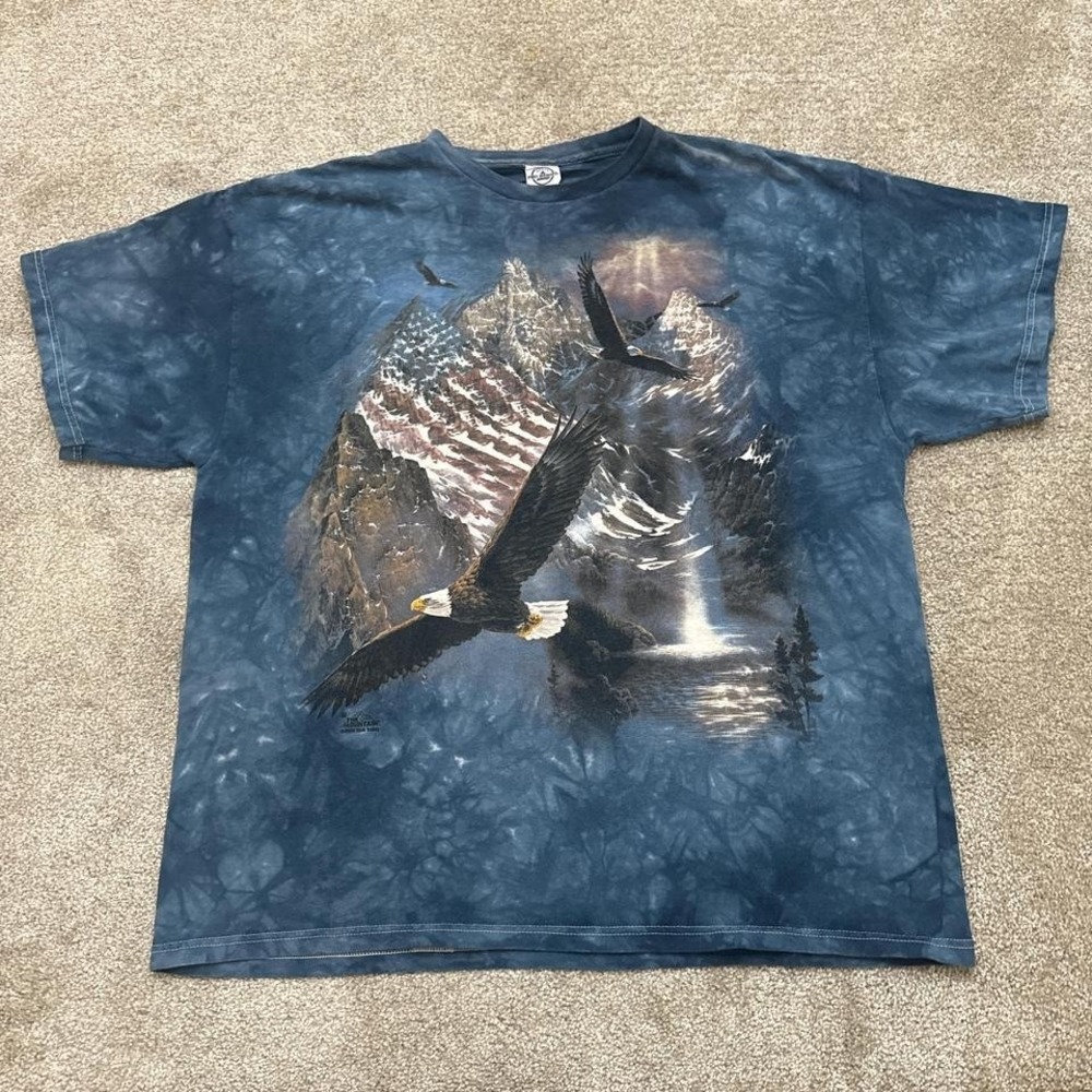 Vintage The Mountain 2004 Rick Kelly Nature AOP T-Shirt XL Delta Pro Weight